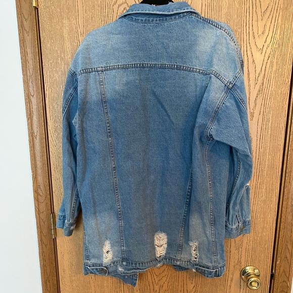 Roolee oversized distressed jean jacket - Picture 5 of 5
